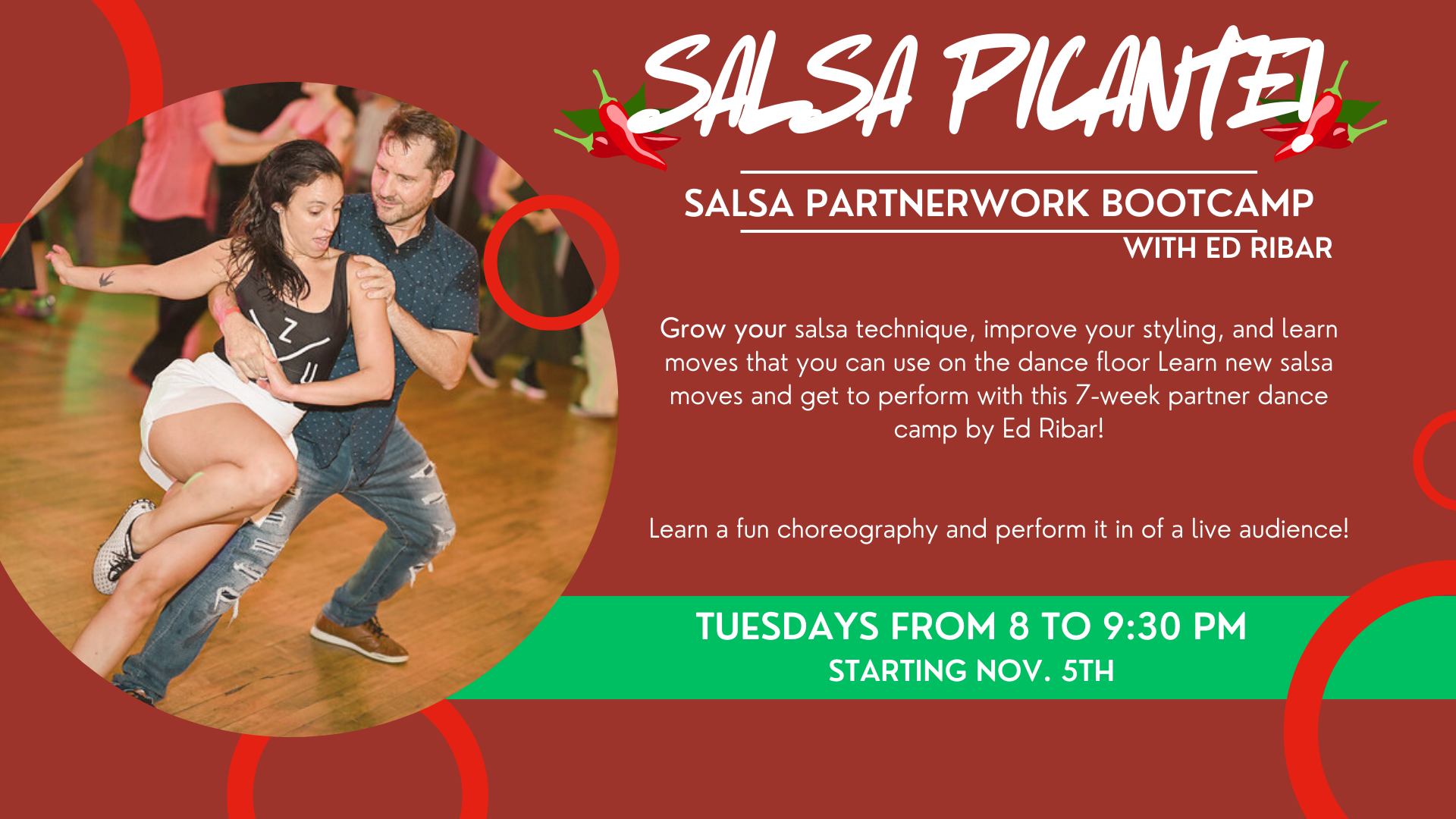 Elevate your partner Salsa with Ed's perfomance camp!