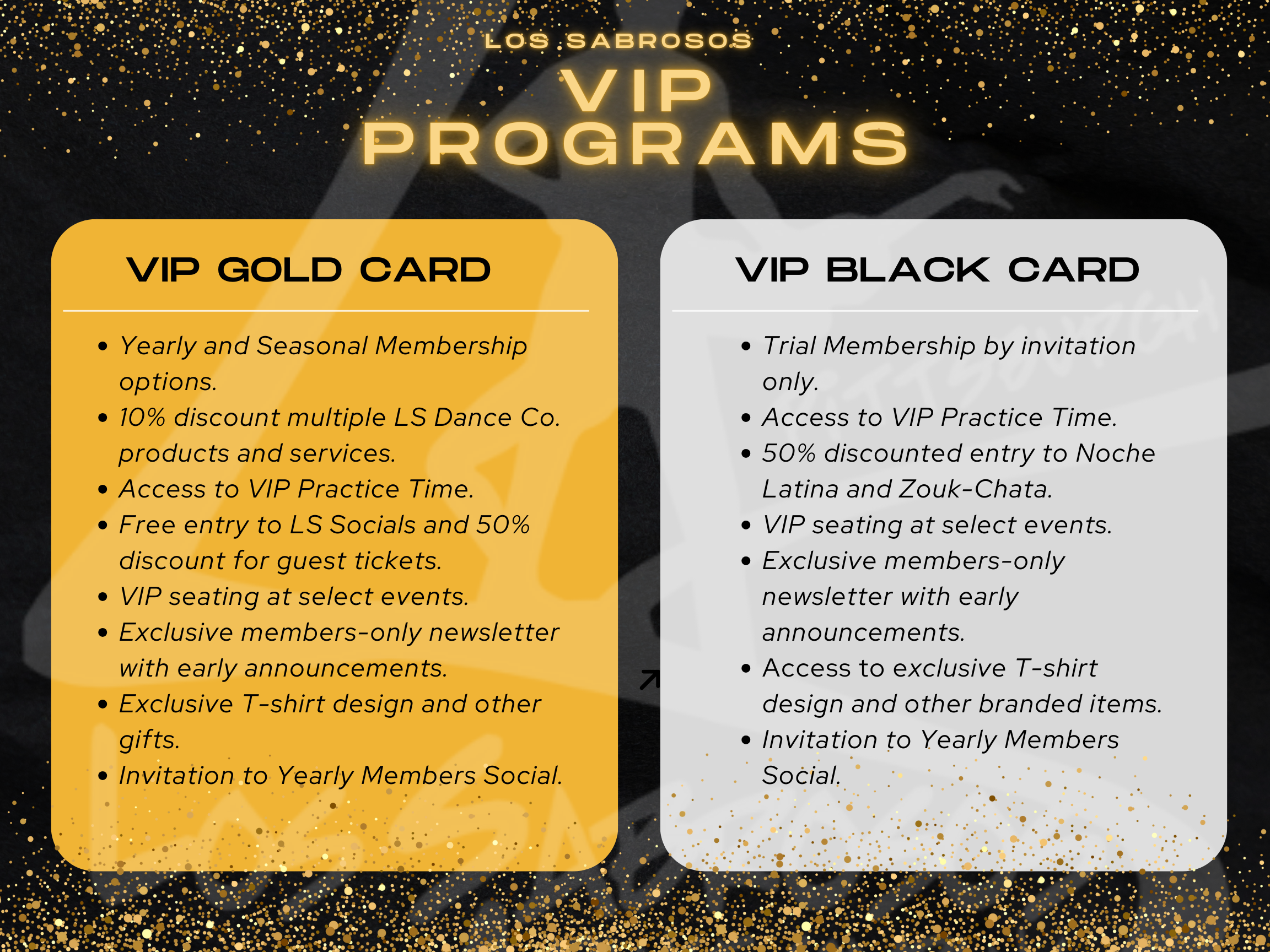 NEW!: Los Sabrosos VIP Memberships 