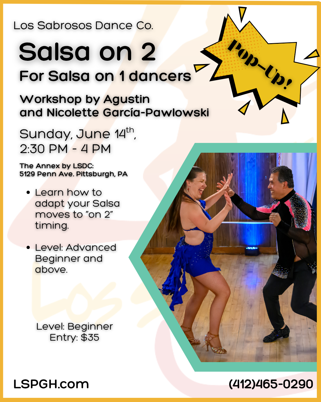 SUNDAY: Salsa on 2 workshop